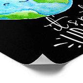 地球保清浄は天王星ではないおもしろい ポスター (角)