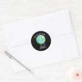 地球保清浄は天王星ではないおもしろい ラウンドシール (封筒)