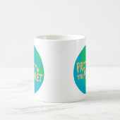 地球保護地球のエコが緑 コーヒーマグカップ (中央)