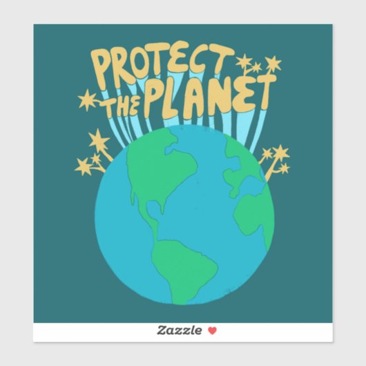 地球保護地球のエコが緑 シール (シート)