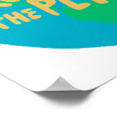 地球保護地球のエコが緑 ポスター (角)