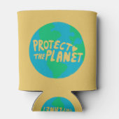 地球保護地球のエコが緑 缶クーラー (裏面)