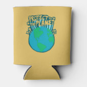 地球保護地球のエコが緑 缶クーラー (正面)