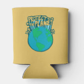 地球保護地球のエコが緑 缶クーラー (裏面)