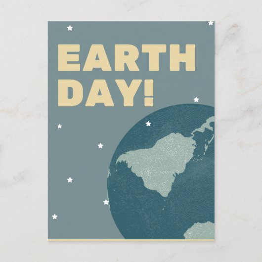 地球保護、4月22日 ポストカード (正面)