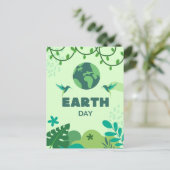地球保護、4月22日 ポストカード (スタンド正面)