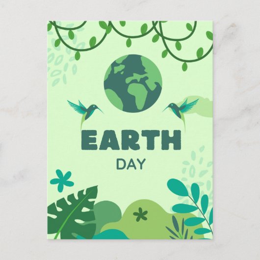 地球保護、4月22日 ポストカード (正面)