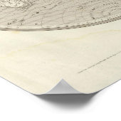 地球儀の地図 ポスター (角)