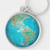 地球儀1 キーホルダー (正面)