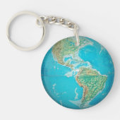 地球儀1 キーホルダー (正面)