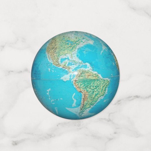 地球儀1 & 2 コンフェッティ (スモール正面)