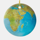 地球儀1 & 2 セラミックオーナメント (裏面)