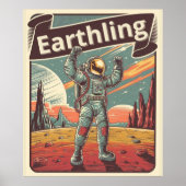 地球儀 ポスター (正面)