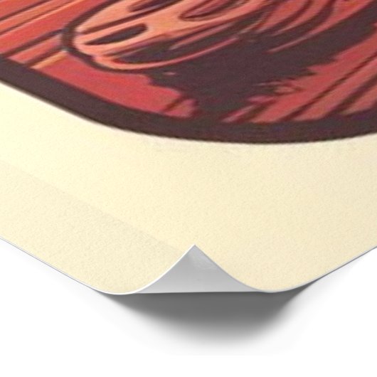 地球儀 ポスター (角)