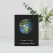 地球儀 ポストカード (スタンド正面)