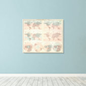 地球全体の熱 キャンバスプリント (インサイチュ (ウッドフロア))