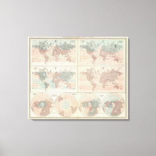 地球全体の熱 キャンバスプリント (正面)