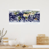 地球全体の真のカラー画像 ポスター (キッチン)