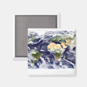 地球全体の真のカラー画像 マグネット (正面/裏面)