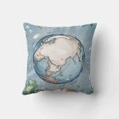 地球写真クッション枕 クッション (裏面)