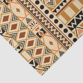 地球初期の色の民族部族パターン 薄葉紙 (詳細)