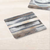 地球及び煙I スクエアペーパーコースター (アングル)