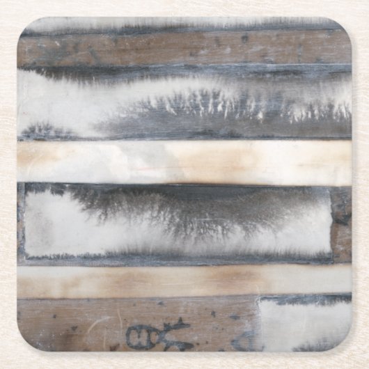 地球及び煙I スクエアペーパーコースター (正面)