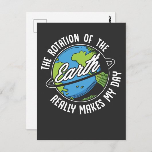 地球回転ユーモ笑わされるア物理学 ポストカード (正面/裏面)