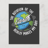 地球回転ユーモ笑わされるア物理学 ポストカード (正面)