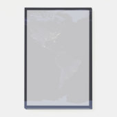 地球地図地球の都市の夜のライト。 ポストイット (正面)