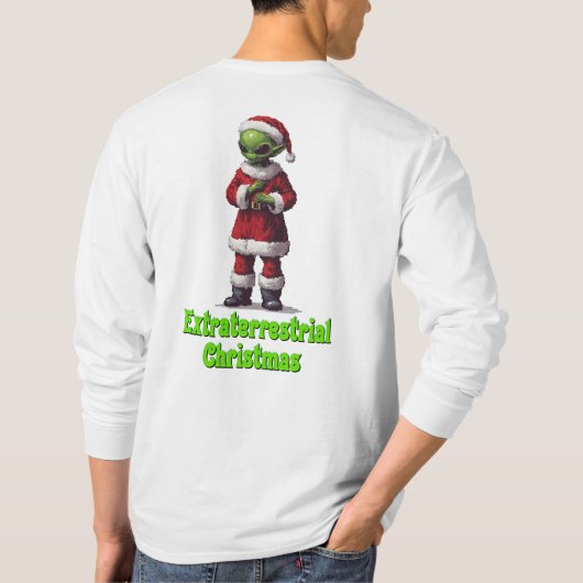 地球外のクリスマス Tシャツ (裏面)