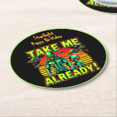 地球外の世界へ旅今! ラウンドペーパーコースター (アングル)