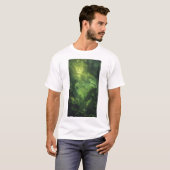 地球外の前景色Tシャツ – エイリアン飛行機 Tシャツ (正面フル)