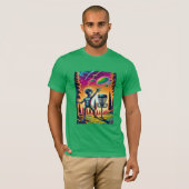 地球外エイリアンディスクゴルフ Tシャツ (正面フル)