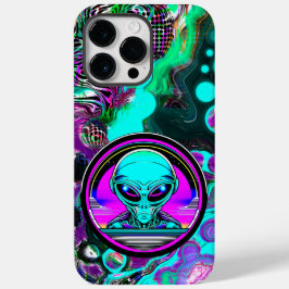 地球外エイリアン飛んでいるa UFO Case-Mate iPhone 14 Pro Maxケース