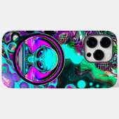 地球外エイリアン飛んでいるa UFO Case-Mate iPhoneケース (裏面 (横))