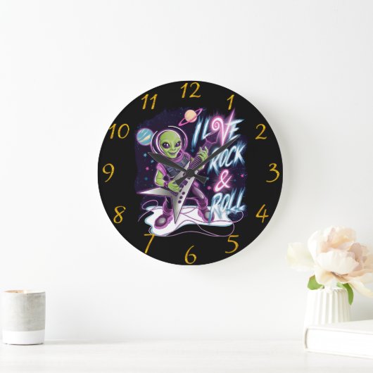 地球外セレナーデ ラージ壁時計 (ホーム)