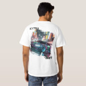 地球外ドリフトカー Tシャツ (裏面フル)