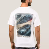 地球外ネオンドリフトエンブレム Tシャツ (裏面)