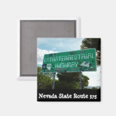 地球外ハイウェイ標識フォトマグネット マグネット (正面/裏面)