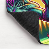 地球外及び飛んでいる円盤ゴルフソーサー マウスパッド (コーナー)