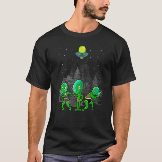 地球外宇宙Ufo拉致科学小説カット Tシャツ (正面)