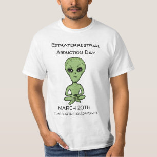 地球外拉致日は3月20日 Tシャツ