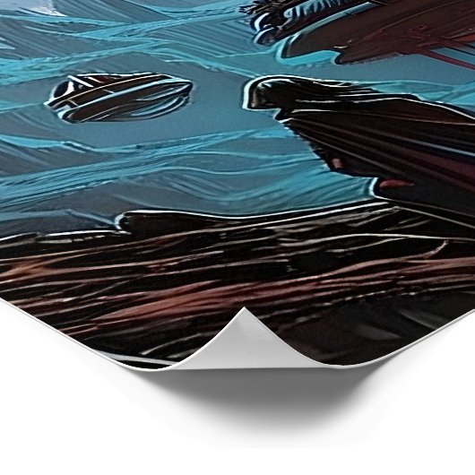 地球外景観 ポスター (角)