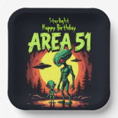 地球外生物が51付近に現れる ペーパープレート (正面)