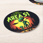 地球外生物が51付近に現れる ラウンドペーパーコースター (アングル)