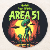 地球外生物が51付近に現れる ラウンドペーパーコースター (正面)