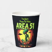 地球外生物が51付近に現れる 紙コップ (正面)