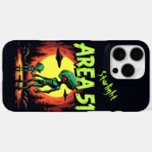 地球外生物が51付近に現れる Case-Mate iPhoneケース (裏面 (横))