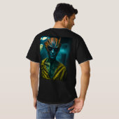 地球外迷彩:人間ディのハロウィーン Tシャツ (裏面フル)